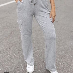 Grace & Lace Gray Casual Pants